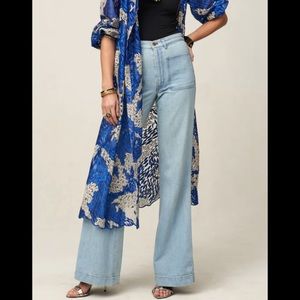 MAYLE JJ Patch Pocket High Waist Flare Jean Size 29/6/8